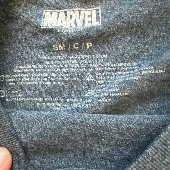 MENS MARVEL Captain America Grey Graphic Short Sleeve Tee Shirt S - Picture 10 of 10